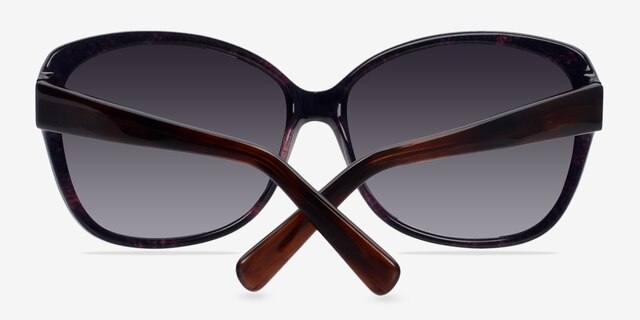 Sevilla Brown PlasticSunglass Frames from EyeBuyDirect, Closed View