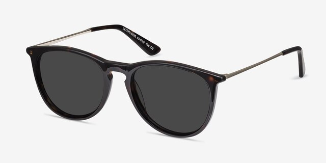 Interlude Tortoise AcetateSunglass Frames from EyeBuyDirect, Angle View