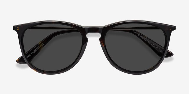 Interlude Tortoise AcetateSunglass Frames from EyeBuyDirect, Closed View