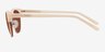 The Hamptons Matte Beige Acetate-metalSunglass Frames from EyeBuyDirect, Side View
