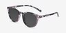 Deja Vu Blue & Floral PlasticSunglass Frames from EyeBuyDirect, Angle View