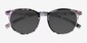 Deja Vu Blue & Floral PlasticSunglass Frames from EyeBuyDirect, Closed View