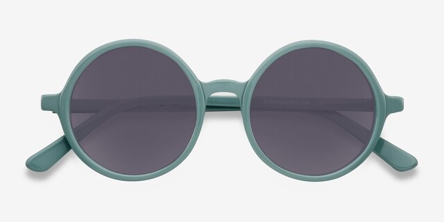 Alena Green AcetateSunglass Frames from EyeBuyDirect, Closed View