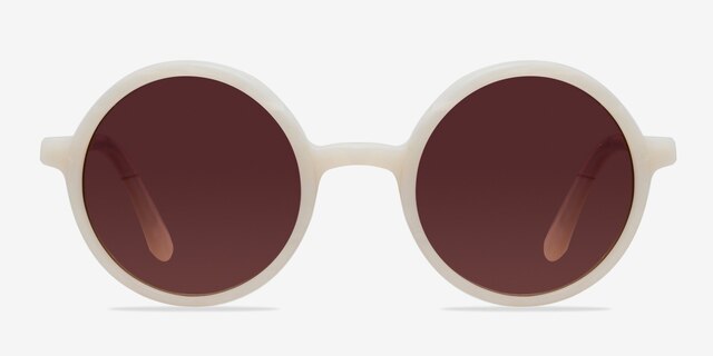 Alena White AcetateSunglass Frames from EyeBuyDirect, Front View