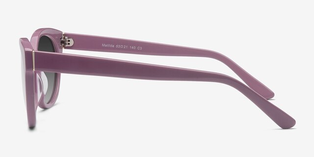 Matilda Purple AcetateSunglass Frames from EyeBuyDirect, Side View