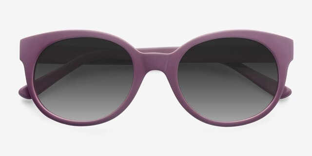 Matilda Purple AcetateSunglass Frames from EyeBuyDirect, Closed View