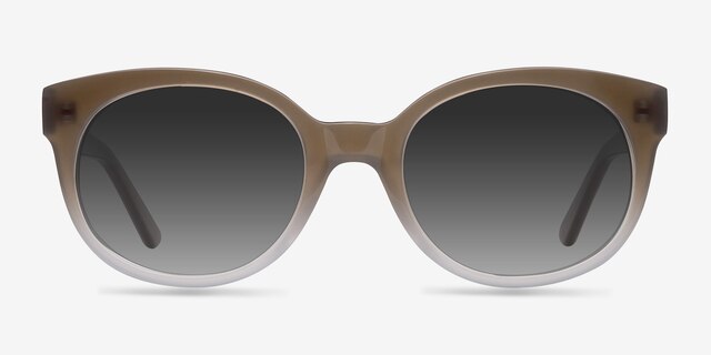 Matilda Brown AcetateSunglass Frames from EyeBuyDirect, Front View