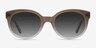 Matilda Brown AcetateSunglass Frames from EyeBuyDirect, Front View