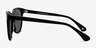 Lima Black AcetateSunglass Frames from EyeBuyDirect, Side View