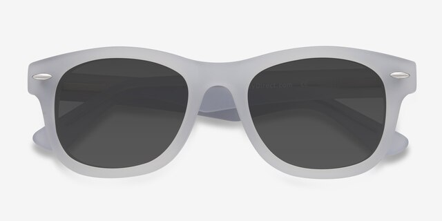 Hanoi White Clear AcétateSoleil de Lunette de vue d'EyeBuyDirect, Vue Rapprochée