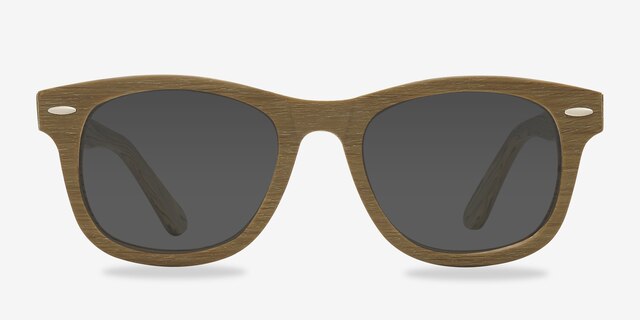 Hanoi Oak AcetateSunglass Frames from EyeBuyDirect, Front View