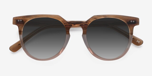 Shadow Neapolitan AcetateSunglass Frames from EyeBuyDirect, Closed View