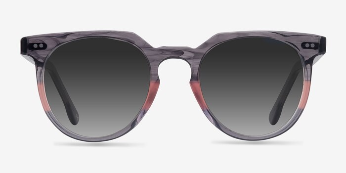 Shadow Granite & Rose Acetate Sunglass Frames from EyeBuyDirect