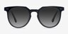 Shadow Jet Black AcetateSunglass Frames from EyeBuyDirect, Front View