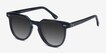 Shadow Jet Black AcetateSunglass Frames from EyeBuyDirect, Angle View