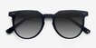 Shadow Jet Black AcetateSunglass Frames from EyeBuyDirect, Closed View
