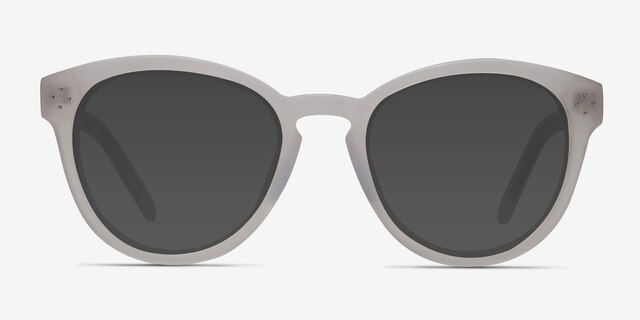 Augustine White Clear AcetateSunglass Frames from EyeBuyDirect, Front View