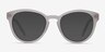 Augustine White Clear AcetateSunglass Frames from EyeBuyDirect, Front View