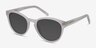 Augustine White Clear AcetateSunglass Frames from EyeBuyDirect, Angle View