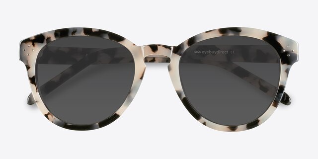 Augustine Ivory Tortoise AcetateSunglass Frames from EyeBuyDirect, Closed View
