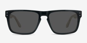 Sergi Black Yellow Acétate Soleil de Lunette de vue d'EyeBuyDirect, Vue de Face