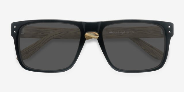 Sergi Black Yellow AcétateSoleil de Lunette de vue d'EyeBuyDirect, Vue Rapprochée