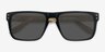 Sergi Black Yellow AcétateSoleil de Lunette de vue d'EyeBuyDirect, Vue Rapprochée