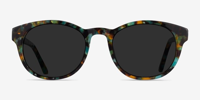 Coppola Green Tortoise AcetateSunglass Frames from EyeBuyDirect, Front View