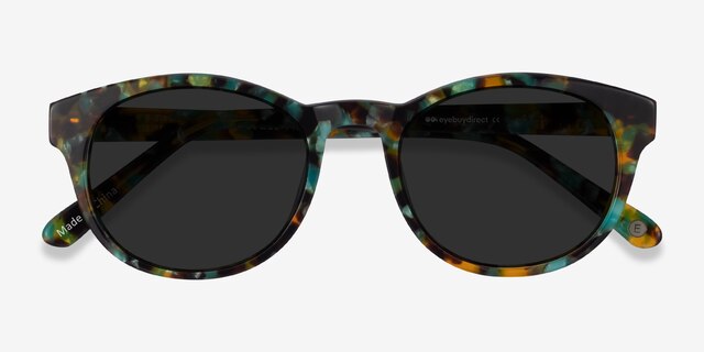 Coppola Green Tortoise AcetateSunglass Frames from EyeBuyDirect, Closed View