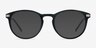 Monroe Black Plastic-metalSunglass Frames from EyeBuyDirect, Front View