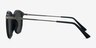 Monroe Black Plastic-metalSunglass Frames from EyeBuyDirect, Side View