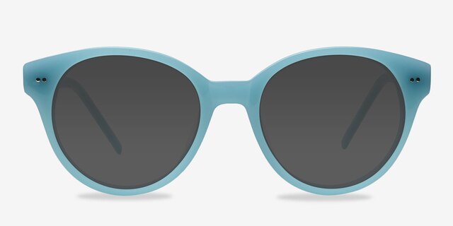 Angie Blue AcetateSunglass Frames from EyeBuyDirect, Front View
