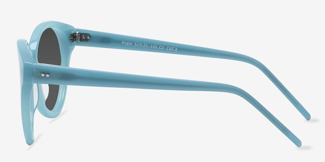 Angie Blue AcetateSunglass Frames from EyeBuyDirect, Side View