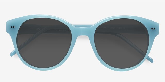 Angie Blue AcetateSunglass Frames from EyeBuyDirect, Closed View