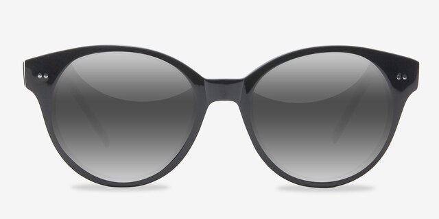 Angie Black AcetateSunglass Frames from EyeBuyDirect, Front View