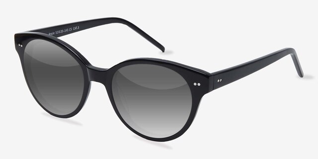 Angie Black AcetateSunglass Frames from EyeBuyDirect, Angle View