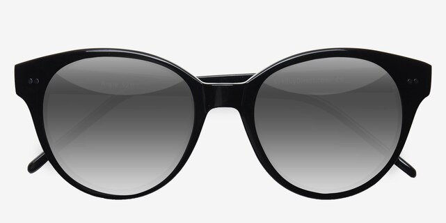 Angie Black AcetateSunglass Frames from EyeBuyDirect, Closed View