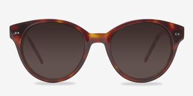 Angie  Tortoise  Acétate Soleil de Lunette de vue d'EyeBuyDirect, Vue de Face