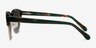 Simone Green Striped AcetateSunglass Frames from EyeBuyDirect, Side View
