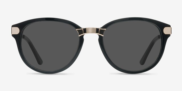 Wynwood Black AcetateSunglass Frames from EyeBuyDirect, Front View