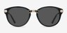 Wynwood Black AcetateSunglass Frames from EyeBuyDirect, Front View