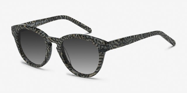 Augustine Mosaic AcetateSunglass Frames from EyeBuyDirect, Angle View