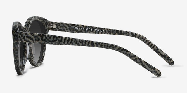 Augustine Mosaic AcetateSunglass Frames from EyeBuyDirect, Side View