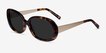 Lauren Tortoise Acetate, MetalSunglass Frames from EyeBuyDirect, Angle View