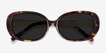 Lauren Tortoise Acetate, MetalSunglass Frames from EyeBuyDirect, Closed View