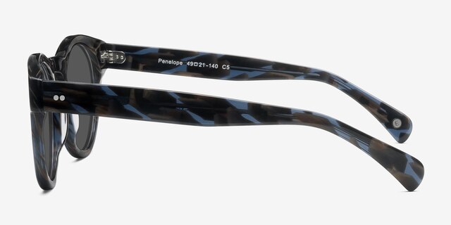 Penelope Fleuries AcétateSoleil de Lunette de vue d'EyeBuyDirect, Vue de Côté