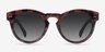 Penelope Red Floral AcetateSunglass Frames from EyeBuyDirect, Front View