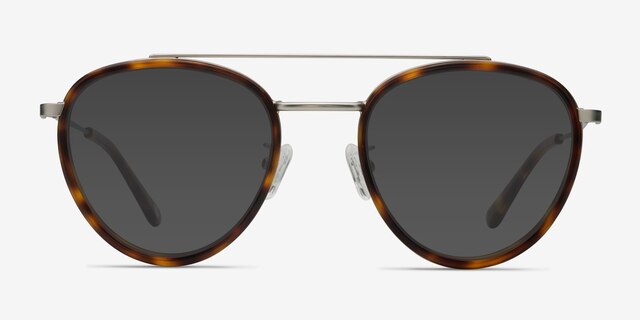 Brookline Tortoise Acetate-metalSunglass Frames from EyeBuyDirect, Front View