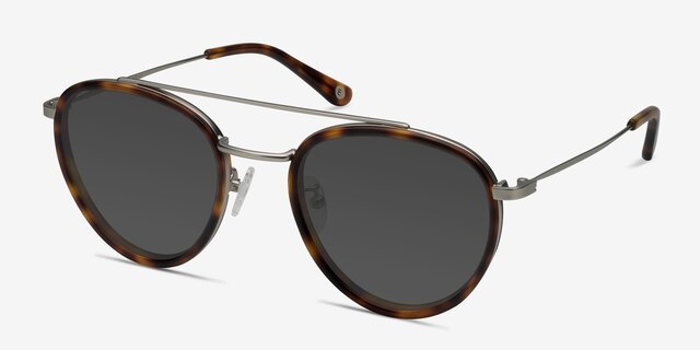Brookline Tortoise Acetate-metalSunglass Frames from EyeBuyDirect, Angle View