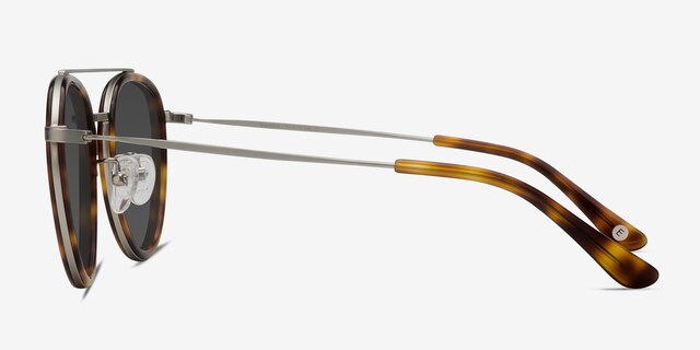 Brookline Tortoise Acetate-metalSunglass Frames from EyeBuyDirect, Side View